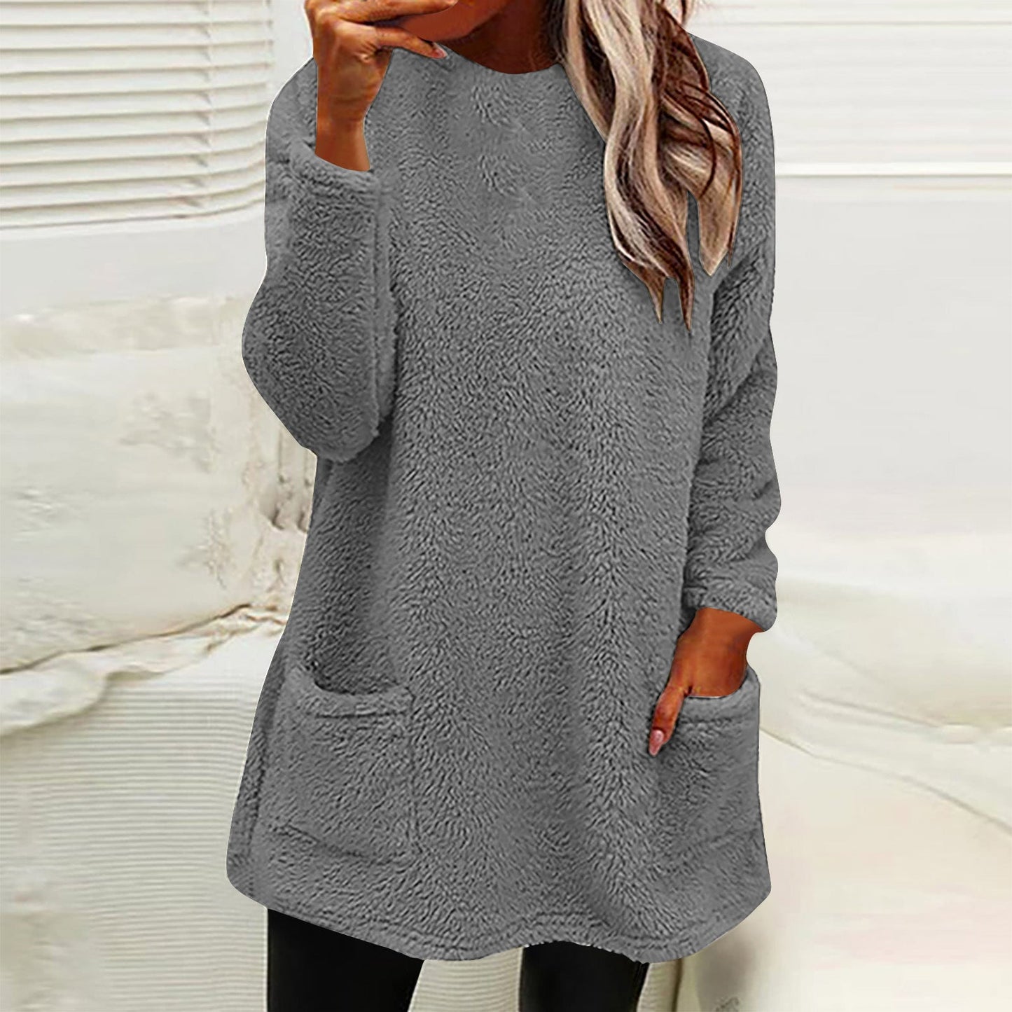 Polaire douillette pour femme avec poches pratiques et coupe ample Berg-Feldt