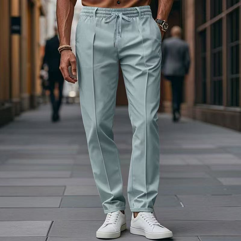 Pantalon décontracté élégant pour hommes avec taille élastique et poches latérales Berg-Feldt