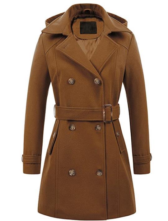 Manteau croisé élégant pour femme avec ceinture Berg-Feldt