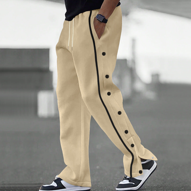Pantalon de jogging ample sportif pour hommes avec boutons-pression Berg-Feldt