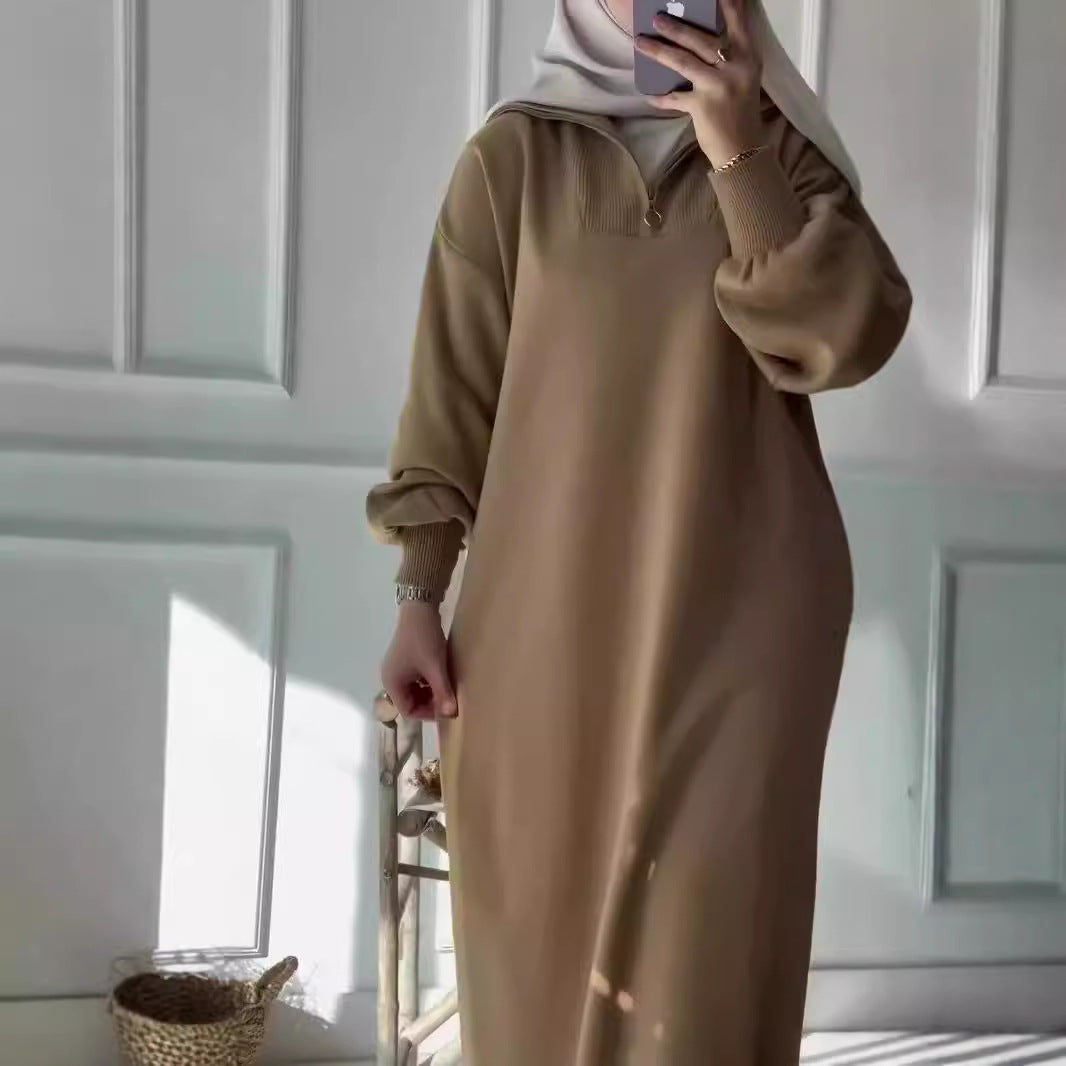 Robe sweat longue Berg-feldt pour femme, pull oversize
