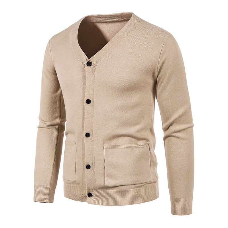 Herren Strickjacke mit V-Ausschnitt und praktischen Taschen Berg-Feldt