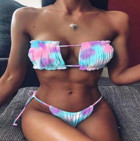 Haut et bas de bikini deux pièces Berg-Feldt à motif papillons