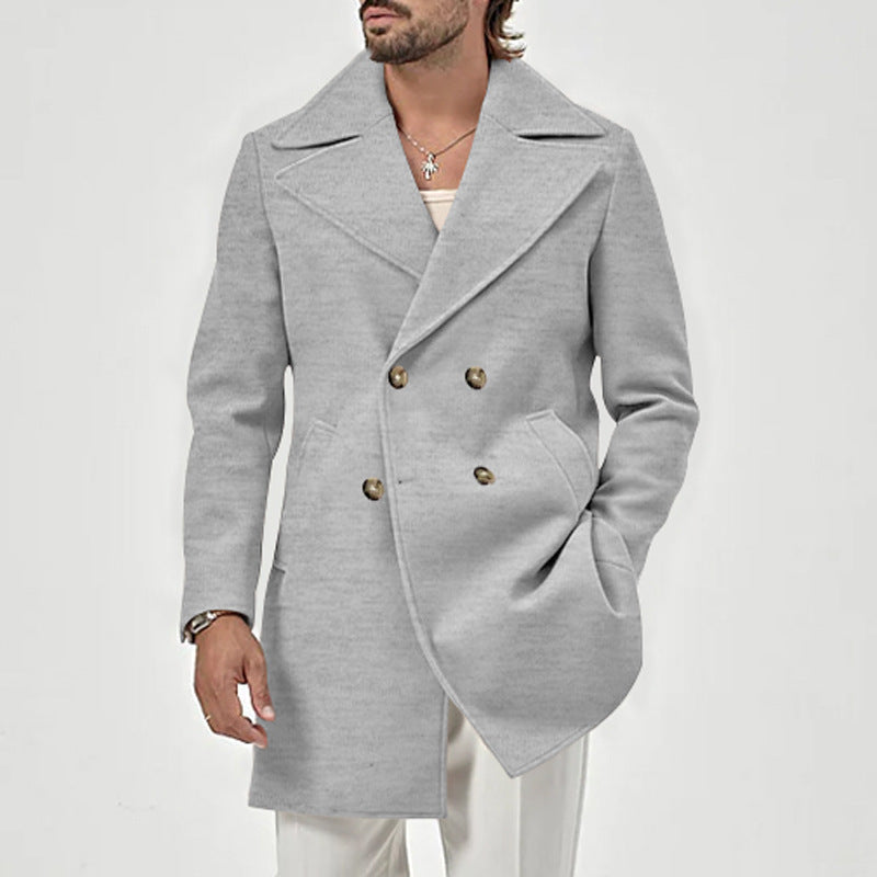 Manteau homme élégant à double boutonnage avec col Berg-Feldt