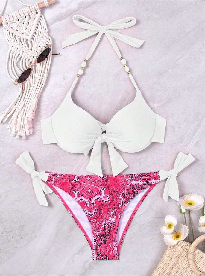 Ensemble bikini pour femme avec jupe paréo et cordons ajustables de berg-feldt