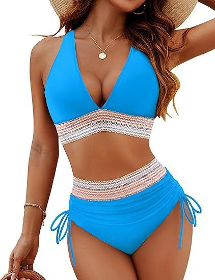 Ensemble de bikini dos nu taille haute Berg-Feldt pour femme