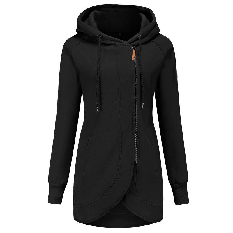 Manteau à capuche décontracté asymétrique pour femme Berg-Feldt
