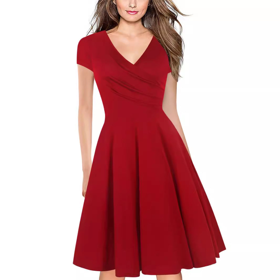 Elegantes Damen-Wickelkleid im A-Linien Schnitt mit fließendem Rock von berg-feldt
 - berg-feldt