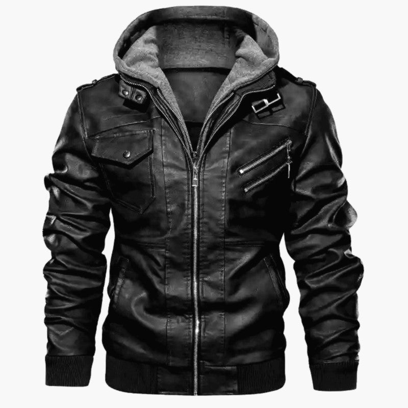 Herren lässige jacke mit abnehmbarer Kapuze und funktionalen Taschen Berg-Feldt