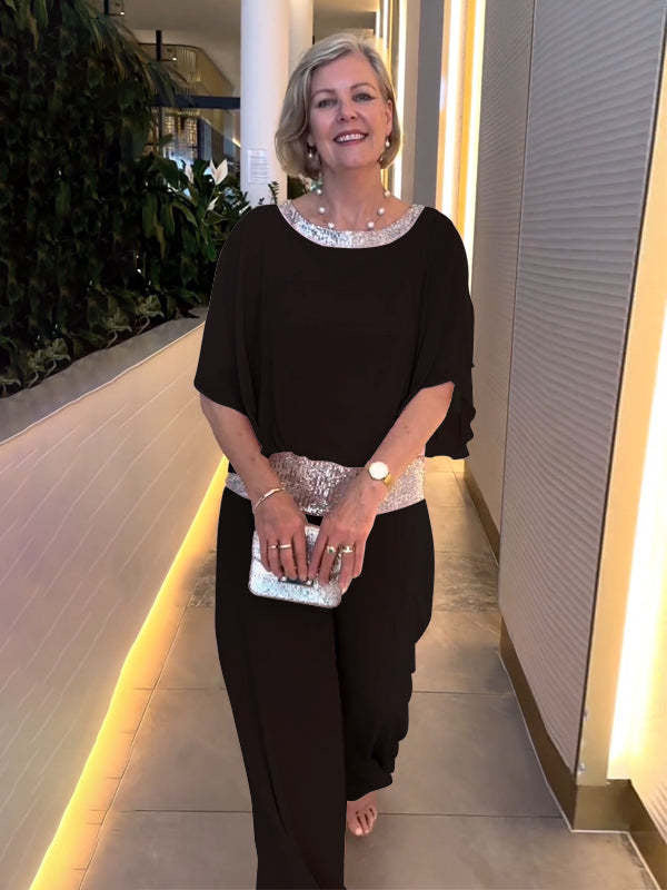 Tenue élégante pour femme avec coupe fluide et éléments scintillants de berg-feldt