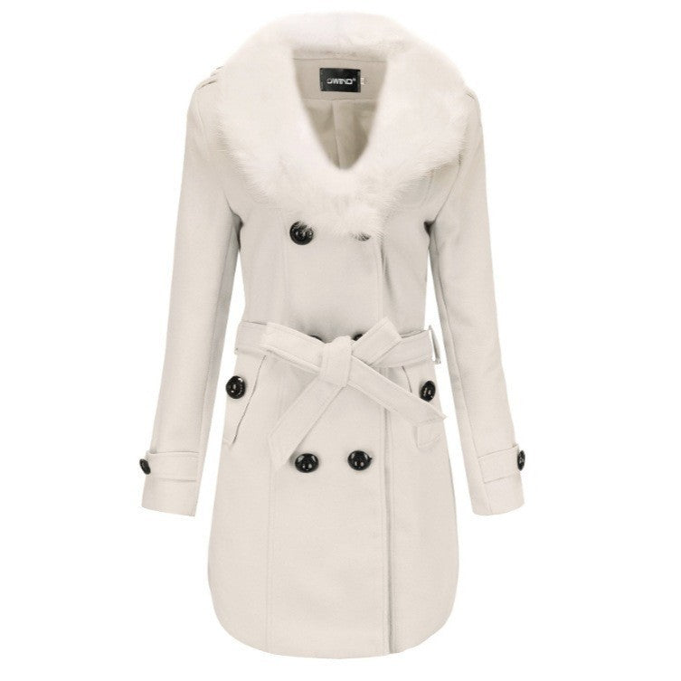 Manteau de transition élégant pour femme avec col en fausse fourrure amovible Berg-Feldt