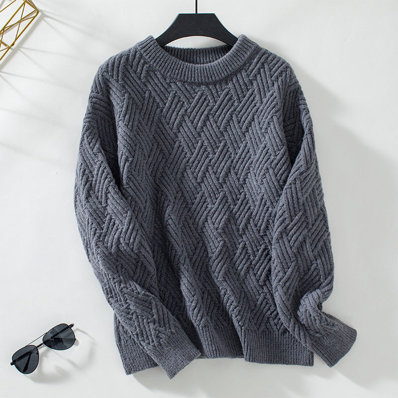Berg-Feldt | Einfarbiger Pullover Mit Weichem Stoff