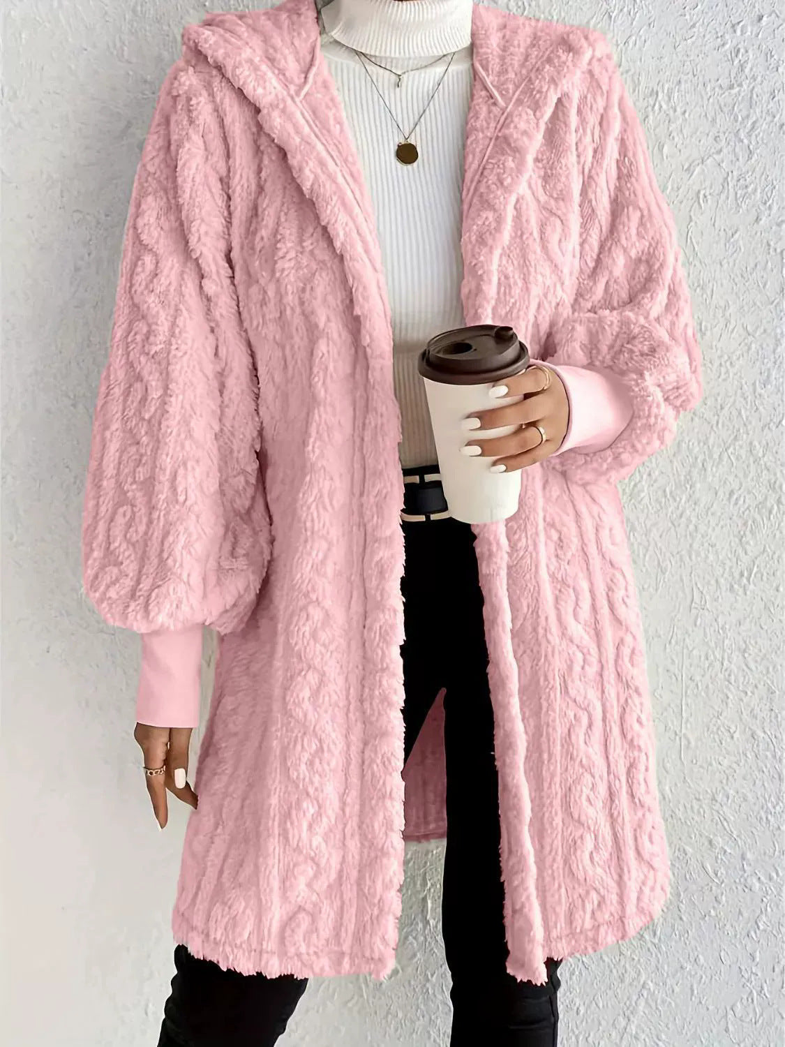 Veste à capuche en polaire robuste pour femme avec manches larges de berg-feldt