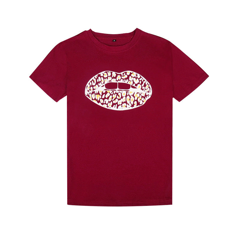 T-shirt femme Berg-Feldt avec imprimé graphique Léopard Kiss