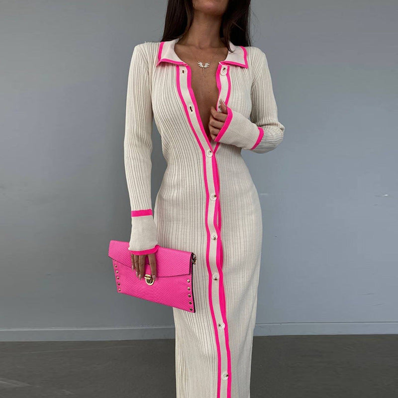 Elegantes Damen Maxikleid mit Knöpfen von berg-feldt