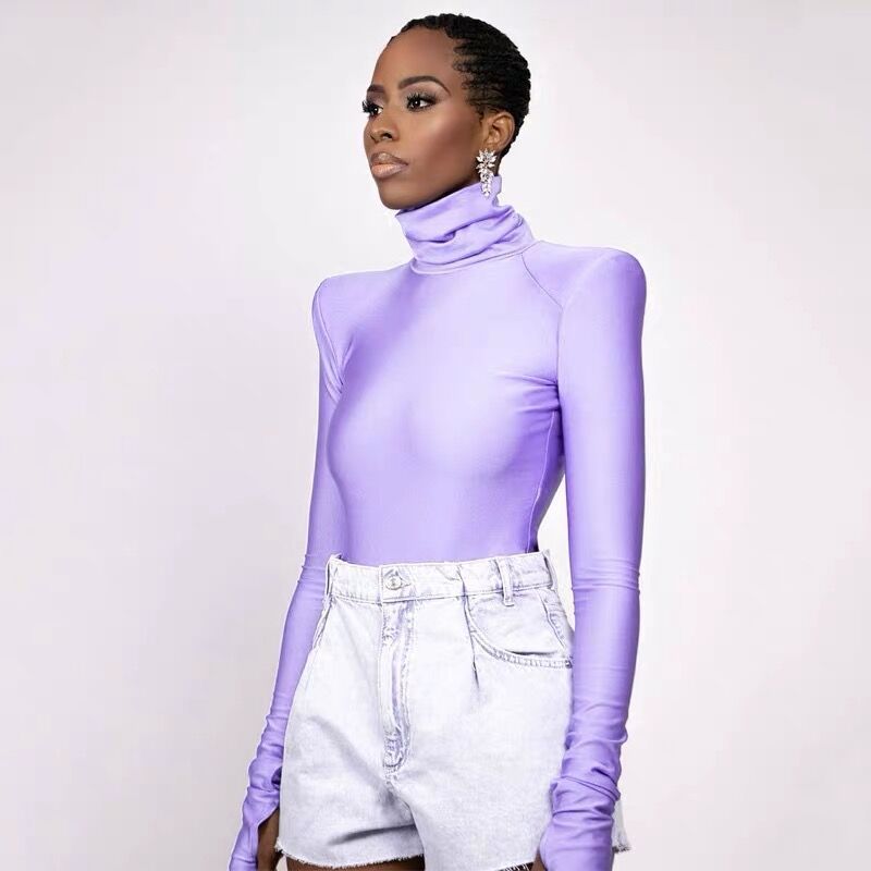 Body col roulé élégant pour femme en tissu stretch confortable Berg-Feldt