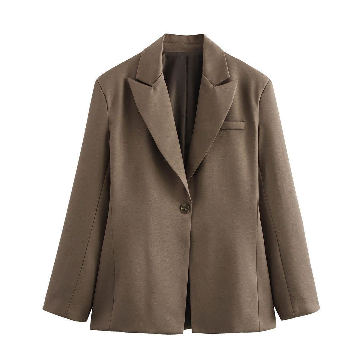 Maßgeschneiderter Damen-Übergrößen-Blazer mit Einknopf-Revers von berg-feldt