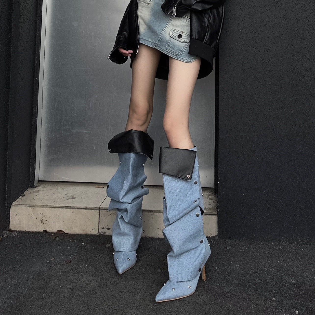 Damen Overknee-Stiefel Stylische mit innovativem Design und elegantem Absatz Berg-Feldt