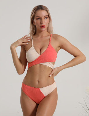 Ensemble de bikini pour femme avec haut croisé et coupe haute Berg-Feldt