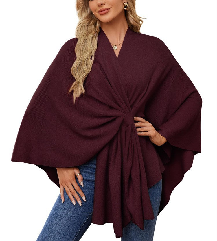 Pull-over cache-cœur élégant pour femme à coupe asymétrique Berg-Feldt