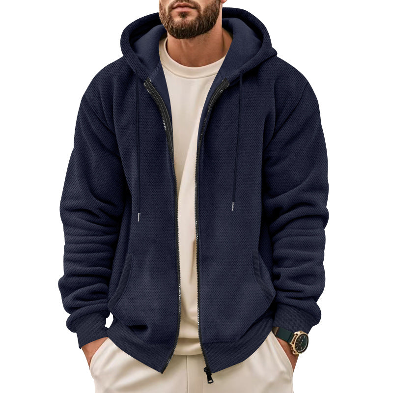 Herren Sportliche Kapuzenjacke mit innovativer Struktur Berg-Feldt