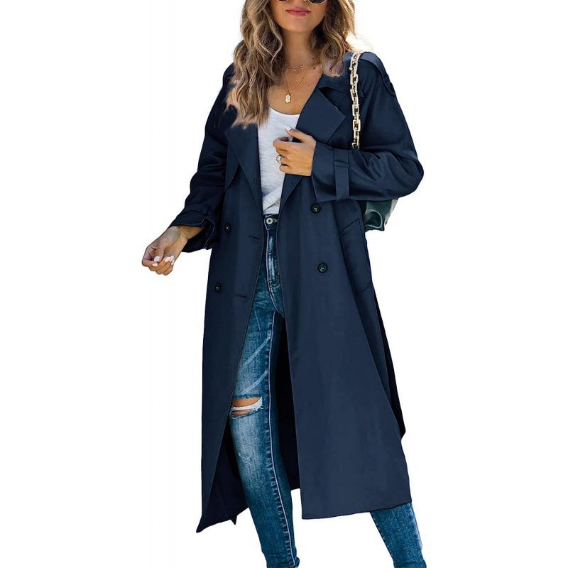 Trench-coat élégant pour femme avec double boutonnage et ceinture Berg-Feldt