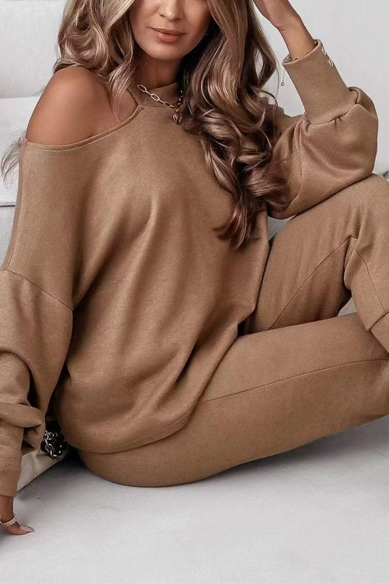 Bequemer Oversized Pullover- und Jogginghosensatz von berg-feldt für Damen