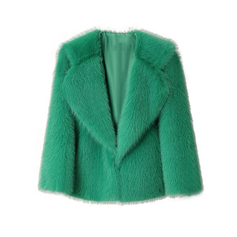 Veste en fausse fourrure douillette et tendance pour femme avec revers élégant Berg-Feldt