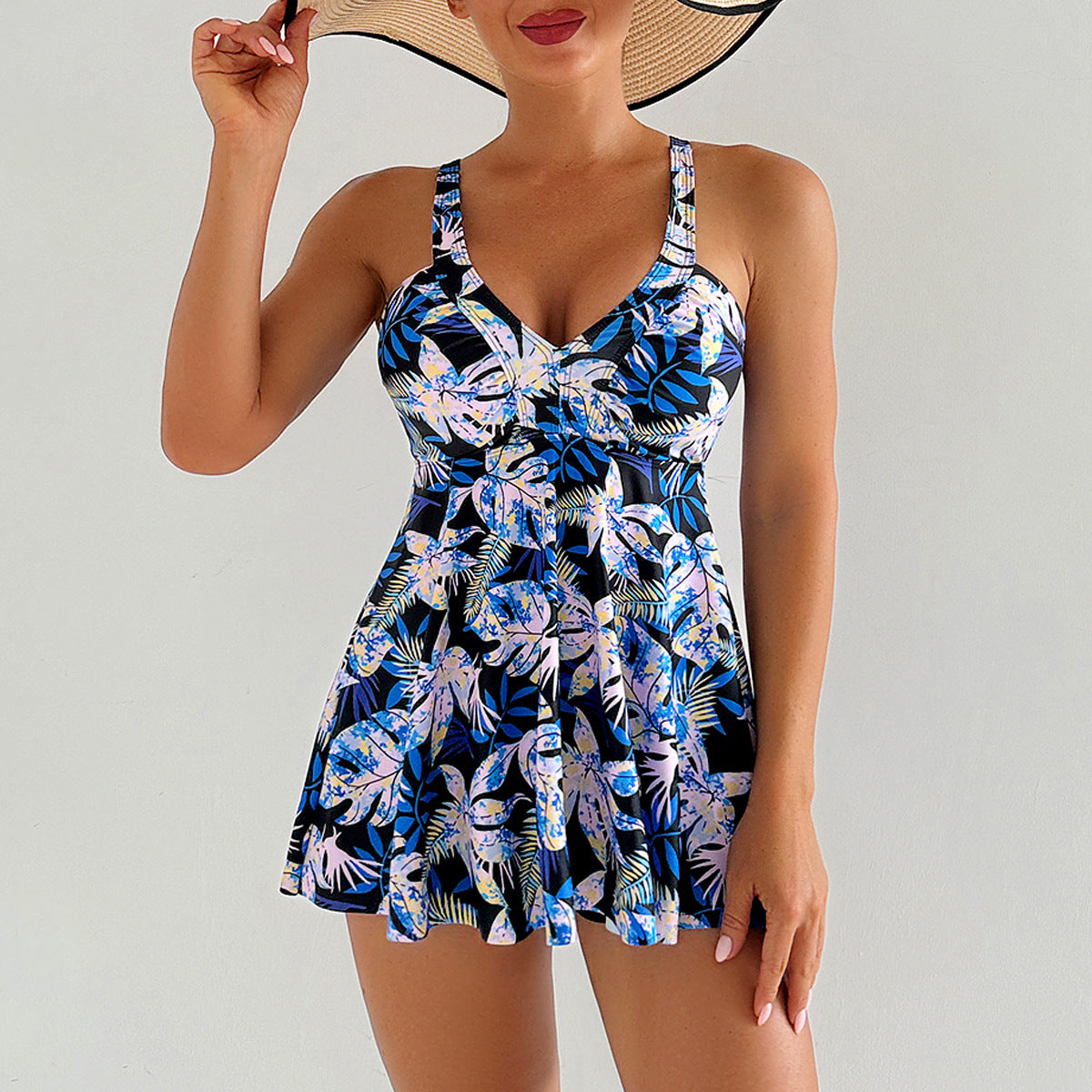 Robe de bain fluide pour femme avec un joli motif cachemire de berg-feldt
