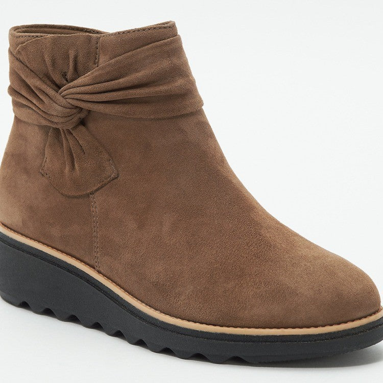 Bottines compensées femme au design plissé élégant et semelle antidérapante Berg-Feldt