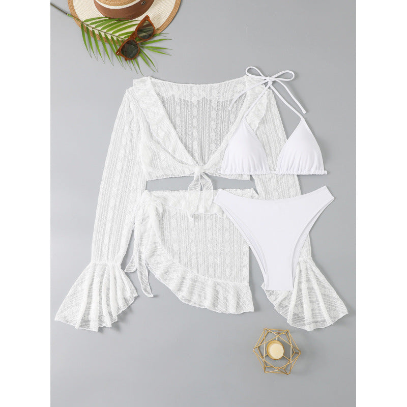Ensemble maillot de bain femme Berg-Feldt avec dentelle et volants
