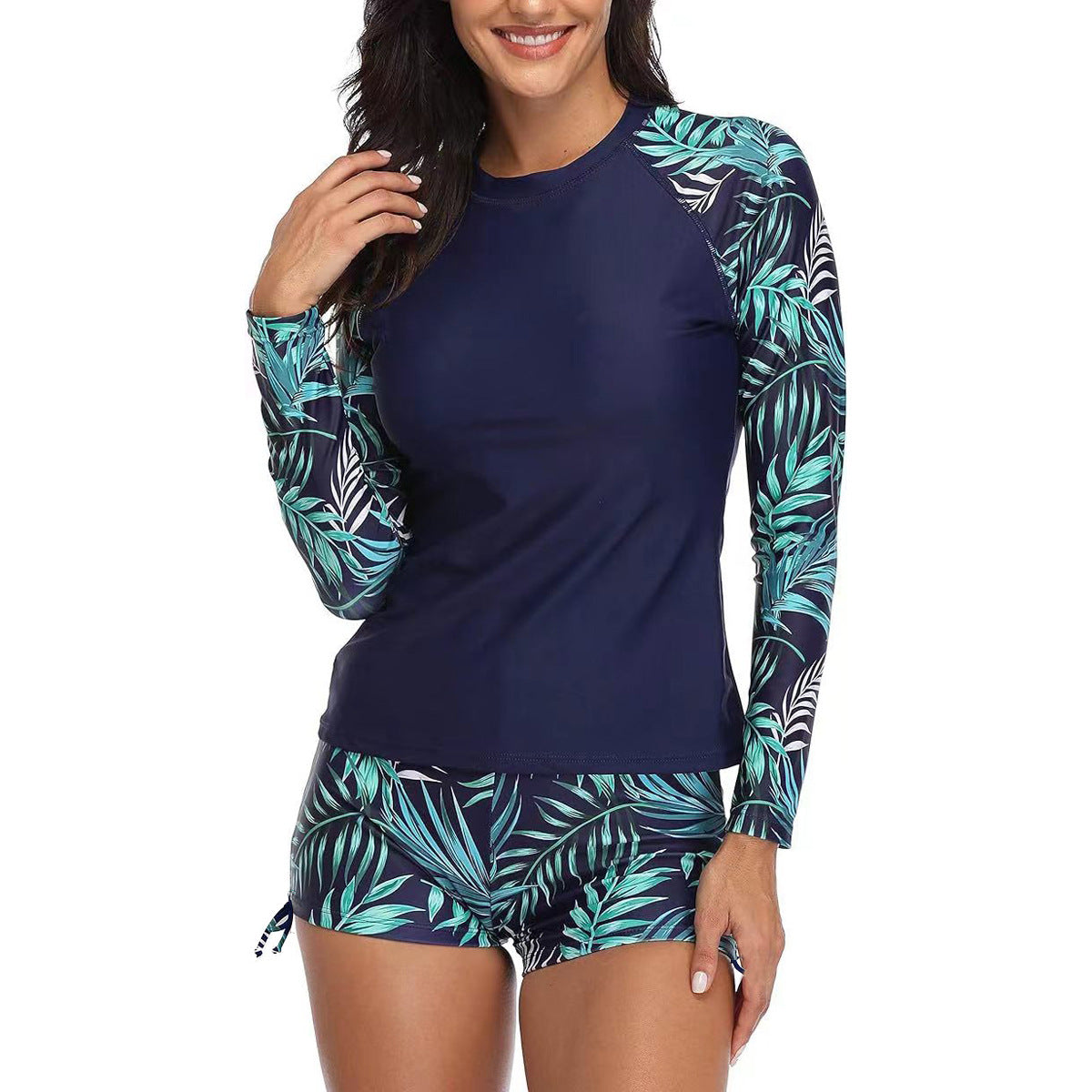 Ensemble rashguard fleuri sportif pour femmes de berg-feldt