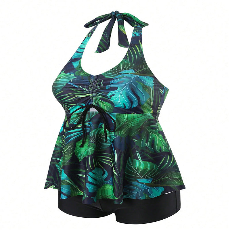 Figurbetontes Tankini-Set mit fließendem Top und Shorts von berg-feldt