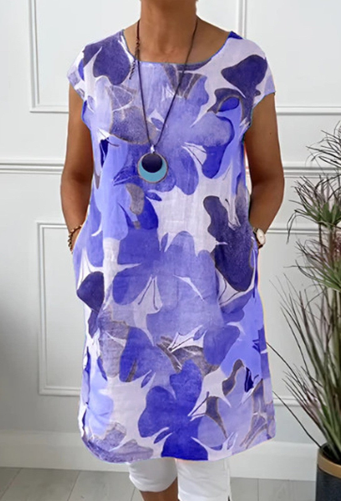 Robe de plage fleurie légère pour femme avec poches de berg-feldt