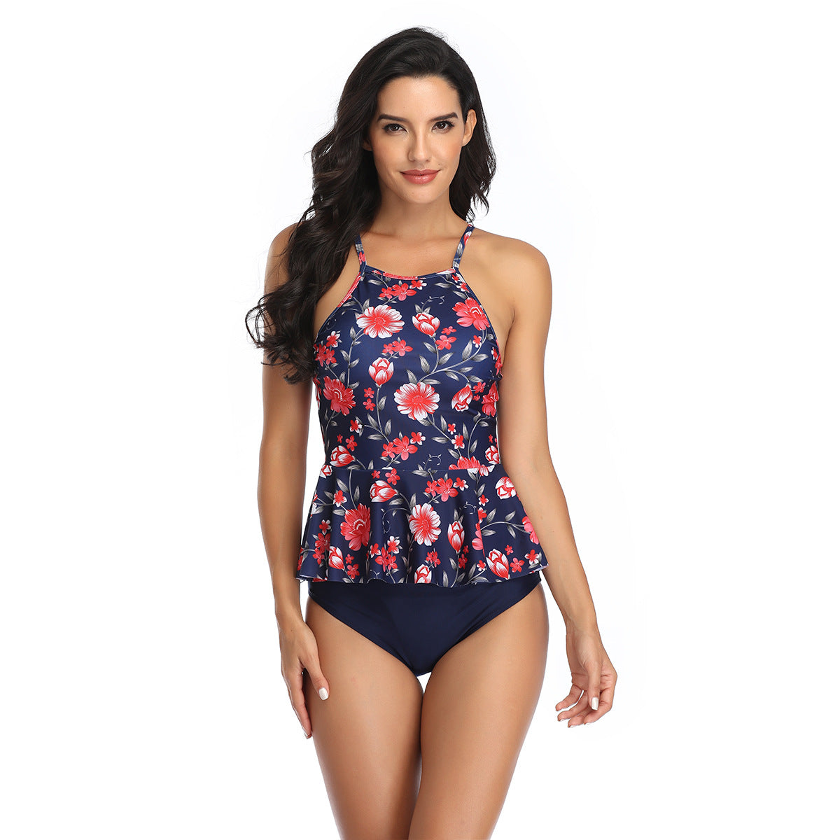 Ensemble tankini péplum fleuri Berg-feldt pour femme