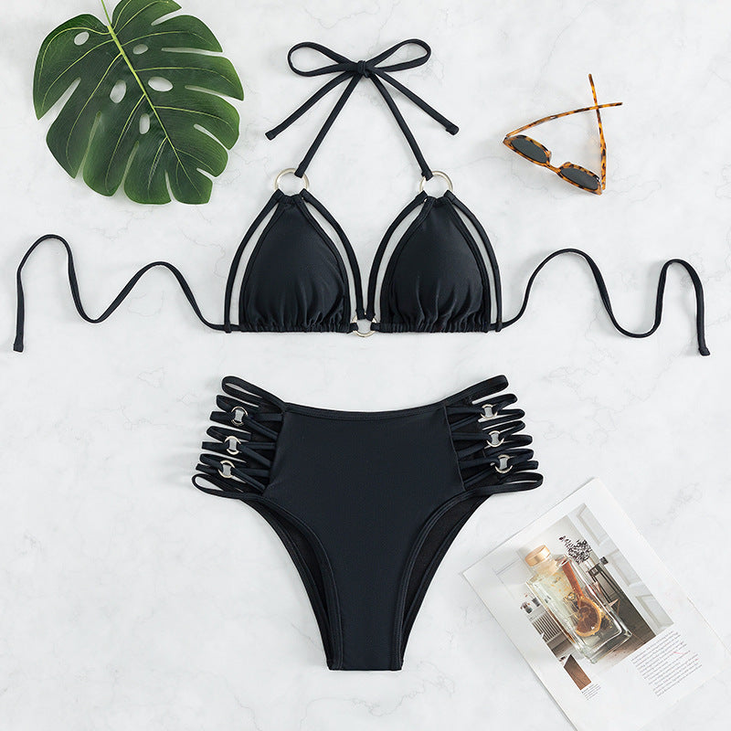 Ensemble bikini deux pièces pour femme, avec bretelles réglables et boucles élégantes, de berg-feldt