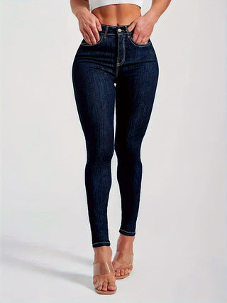Figurformende Damen-High-Waist-Jeans von berg-feldt in Slim Fit