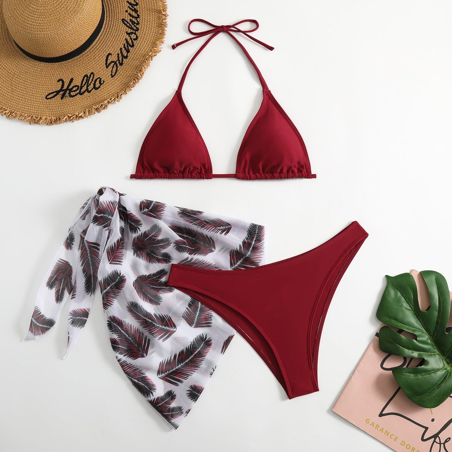 Ensemble bikini avec paréo transparent berg-feldt pour femme