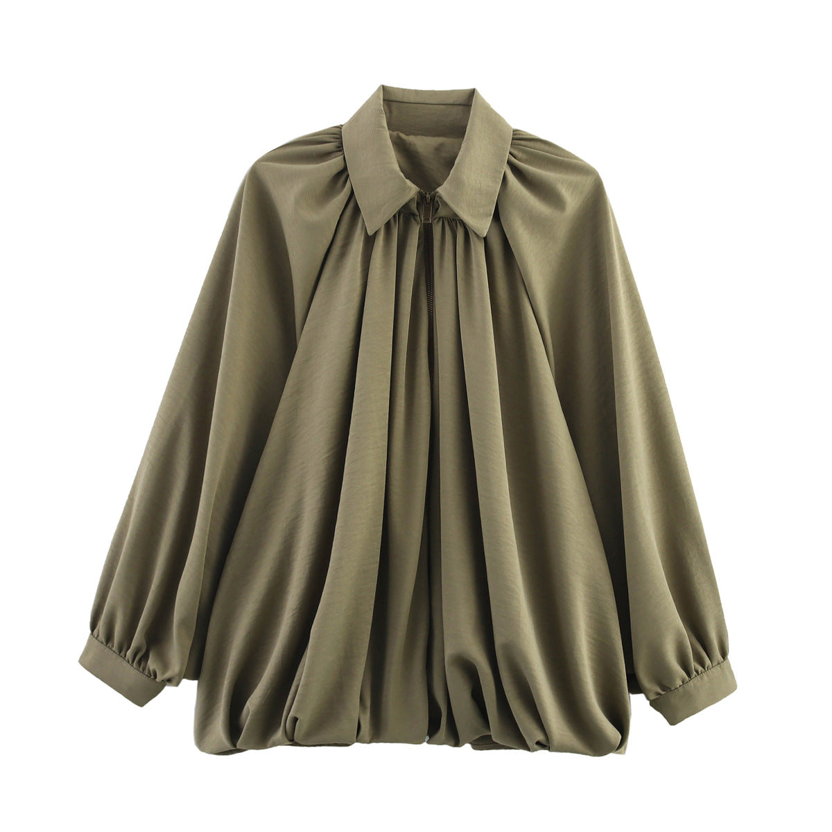 Chemisier oversize Berg-Feldt pour femme, avec col élégant et plis