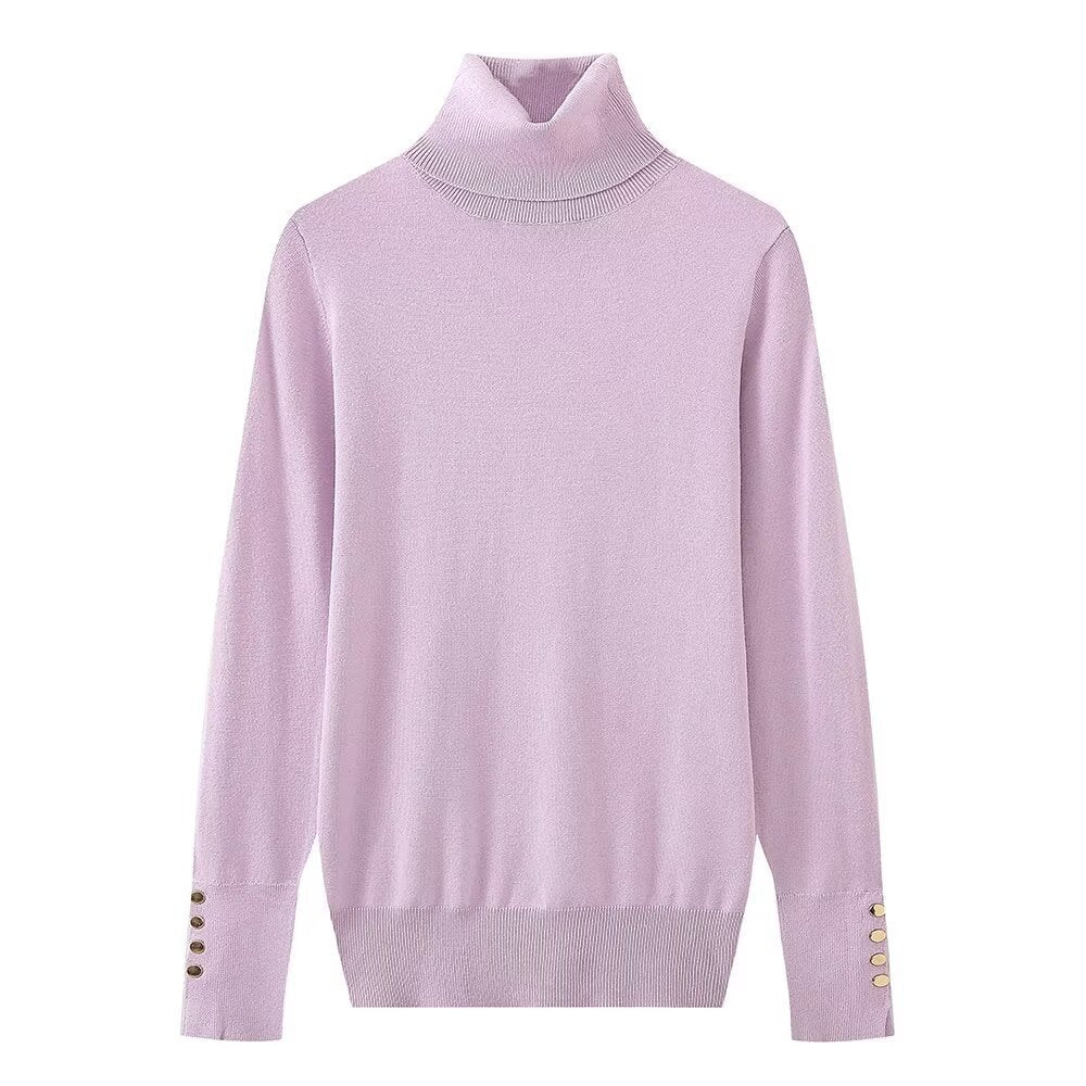 Pull col roulé boutonnée femme Berg-feldt