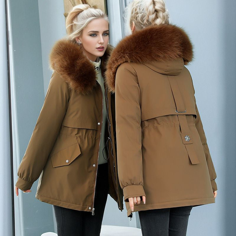 Parka d'hiver isolant pour femme avec col luxueux en fausse fourrure et doublure chaude Berg-Feldt