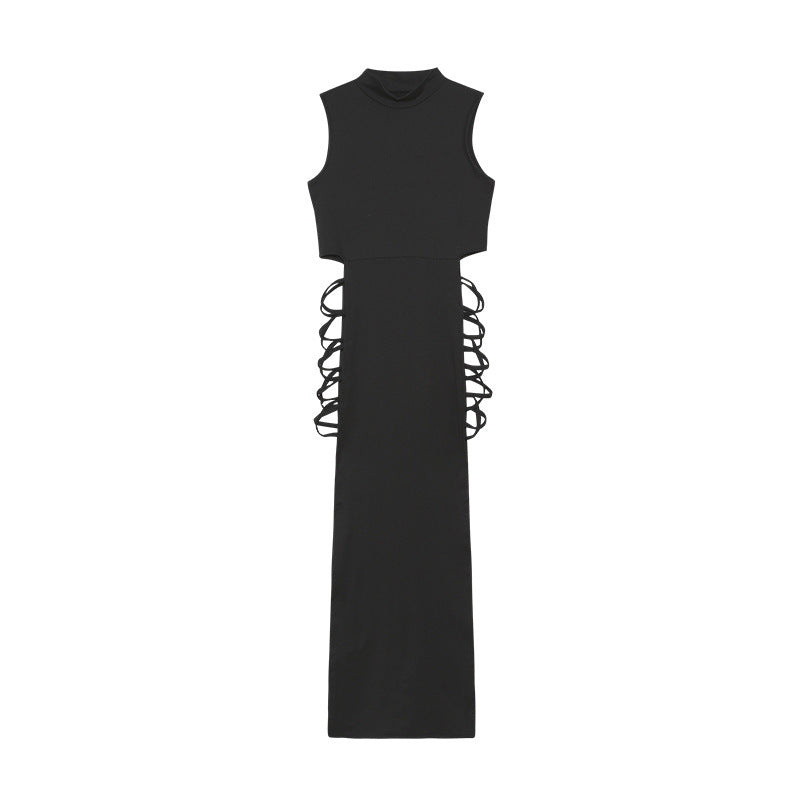 Maxikleid für Damen mit Cut-Outs und Schnürung seitlich von berg-feldt