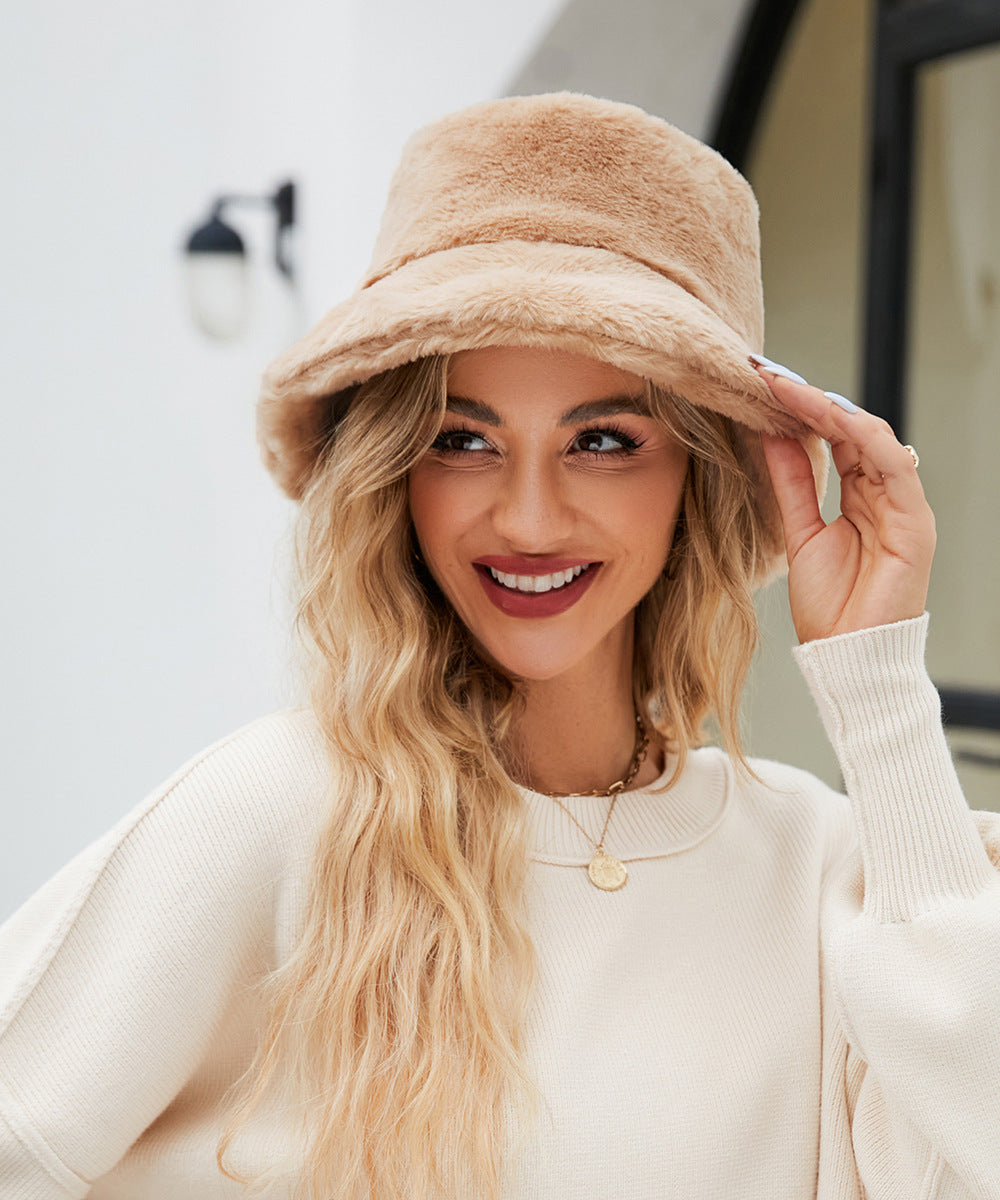 Chapeau douillet en peluche douce pour femme Berg-Feldt