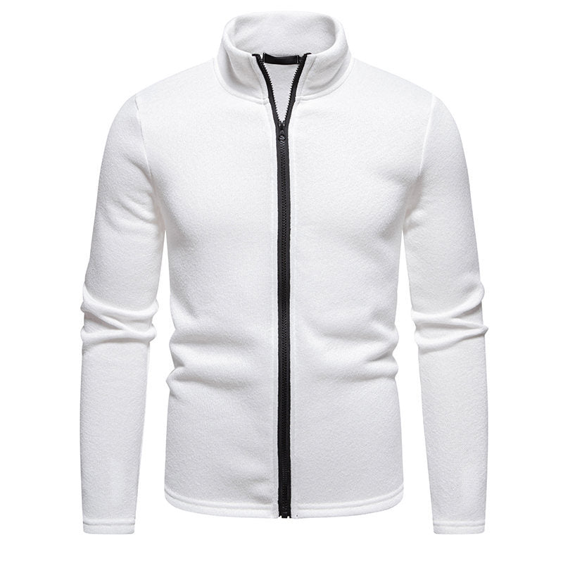 Herren Fleecejacke mit hoher Stehkragen und durchgehendem Reißverschluss Berg-Feldt