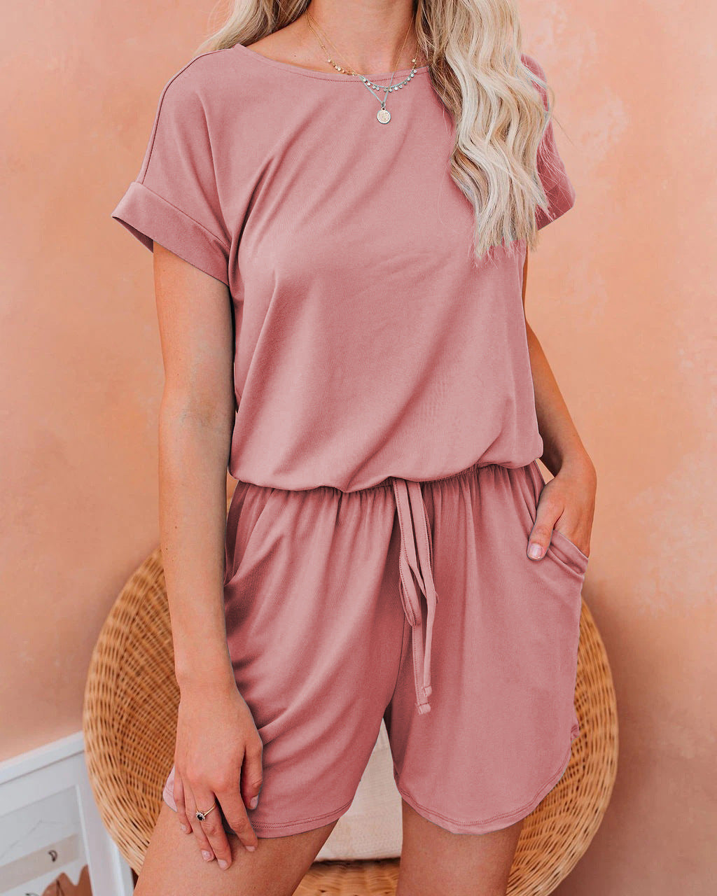 Bequemer Damen-Jumpsuit mit Gummibund und Taschen von berg-feldt