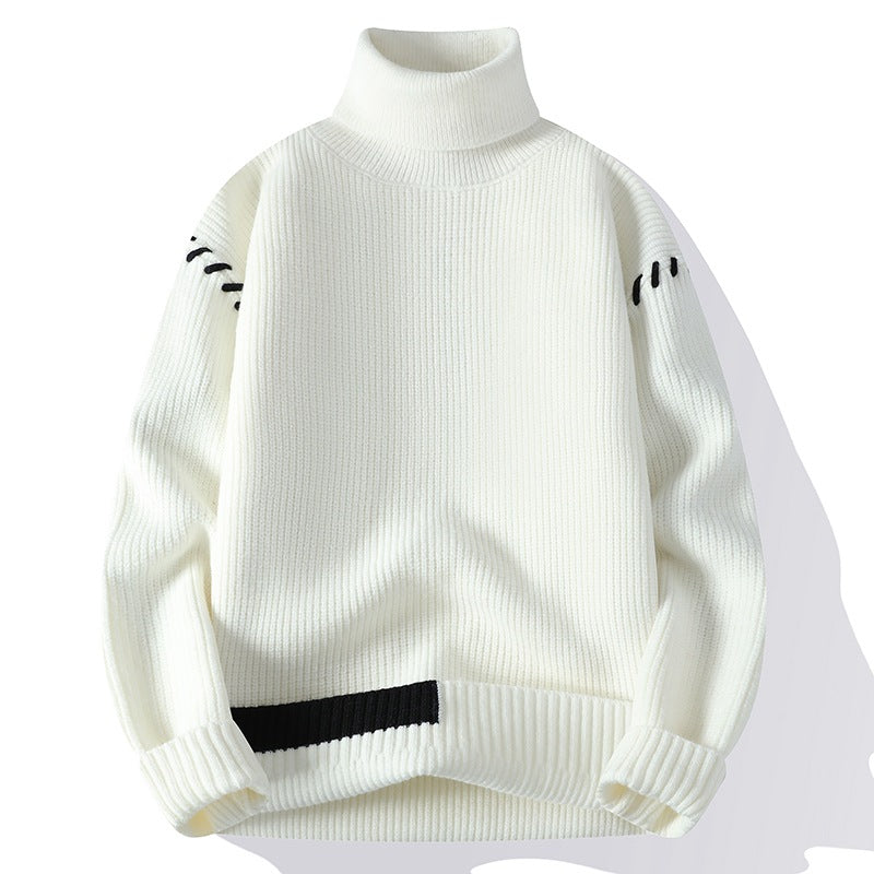 Pull à col roulé épais pour femme avec détails décoratifs sur les manches Berg-Feldt