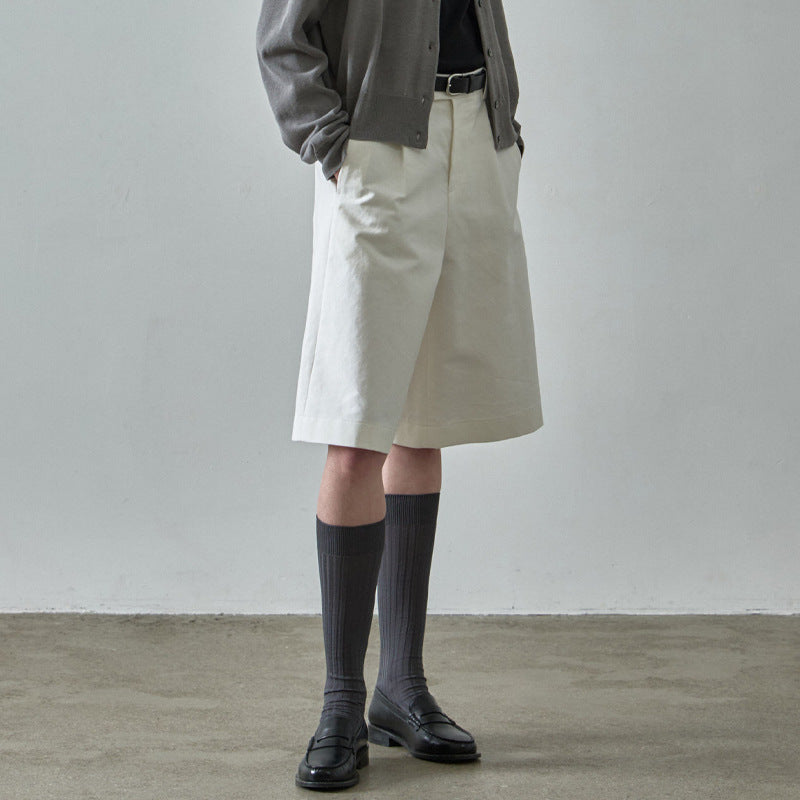 Elegante, weite Baumwoll-Chinoshorts mit Taschen von berg-feldt