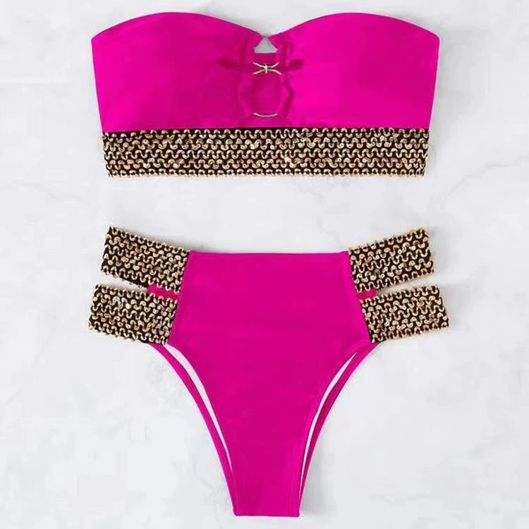 Soutien-gorge sans soutien-gorge pour femme Bikini taille haute Berg-Feldt 1750839995