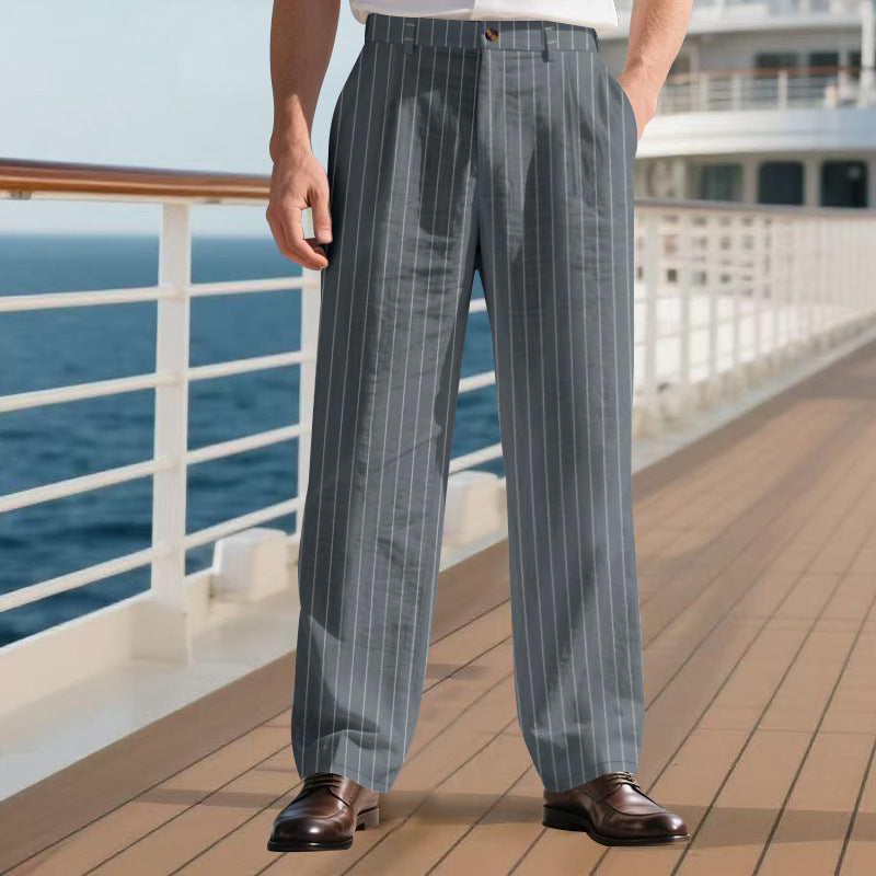 Herren elegante Anzughose mit schmalen Nadelstreifen Berg-Feldt