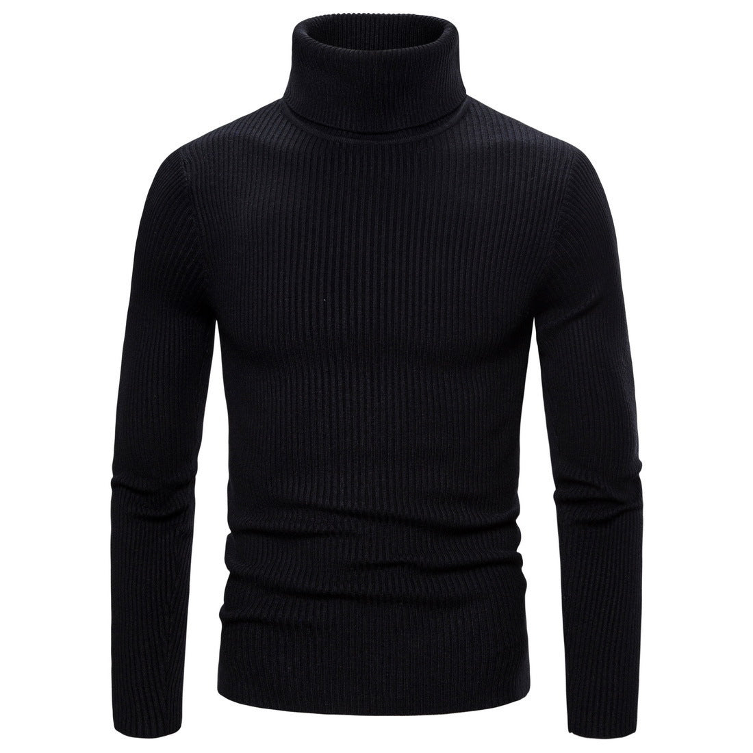 Herren Stehkragen Pullover aus feiner Rippenstrick Berg-Feldt
